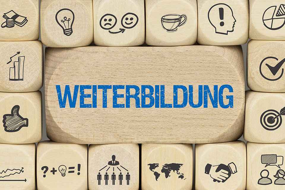 Foto: Schriftzug Weiterbildung